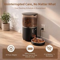 Mangkuk Makanan Anjing Pintar Kapasitas Besar 4L dengan Kamera HD, Pemantauan Jarak Jauh via Aplikasi, WiFi 5G, Mesin Pemberi Makan Otomatis Terjadwal untuk Kucing