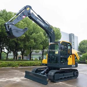 Mini-excavatrice Hyundai Hx80 d'occasion, fabriquée en Corée, avec composants essentiels (moteur et pompe), à vendre - Product Image 2