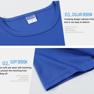 T-shirts de sport personnalisés en coton à faible MOQ pour hommes, grandes tailles, avec logo sur mesure – Vente en gros - Product Image 5