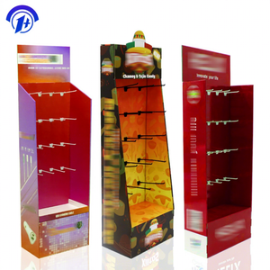 Maßgefertigtes Faltbares Rotierendes Boden-Pappaufsteller-Regal mit 4 Ablagen für Handyzubehör - Umweltfreundlich Einfache Montage - Product Image 1