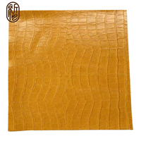 Cuir synthétique PU imitation crocodile, taille et épaisseur personnalisables, auto-adhésif pour reliure de livres, portefeuilles et sacs à main