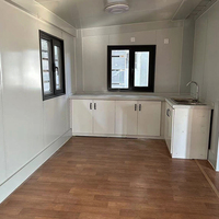 Rumah Prefabrikasi Kontainer Sayap Ganda Ekspansiabel 20Ft 40Ft Desain Modern untuk Dapur, Apartemen, Rumah Sakit, dan Hunian Portabel