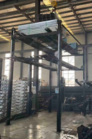 Lève-voitures hydraulique robuste à quatre poteaux pour 3 niveaux avec garantie de 18 mois pour le stockage vertical de véhicules sur 3 niveaux