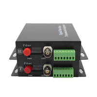 Convertisseur Fibre Optique Haute Qualité Vidéo/Données/Audio vers Fibre Optique, Émetteur et Récepteur pour Utilisation avec Caméra Analogique ou Numérique