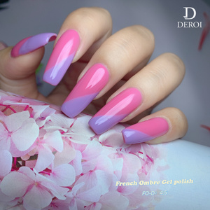 Deroi Chuyên Nghiệp Nail Art Sản Phẩm Uv Gel Nhựa Tự Nhiên Màu Tinh Khiết Uv Gel Polish 6 Colors Gellish Nail <span class=keywords><strong>Golish</strong></span> Gel Uv - Product Image 4