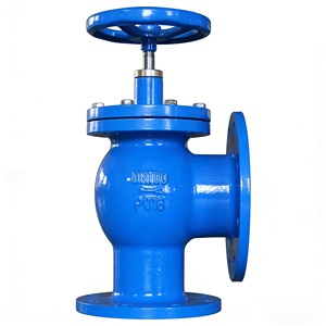 Válvula de descarga de lodos de doble brida SD44X, válvula de descarga de lodos manual de tipo angular, utilizada para el tratamiento de aguas residuales en plantas de tratamiento de agua. - Product Image 1