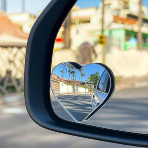 Espejo Retrovisor Auxiliar Universal Transfronterizo Nuevo HD con Forma de Corazón y Vista Amplia, Espejo Pequeño sin Bordes para Reversa de Coche - Product Image 2