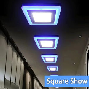 Plafonnier encastré LED Downlight, lumières bleues et froides, panneau lumineux Lustre pour salon, AC85-265V, spot LED pour plafond - Product Image 5