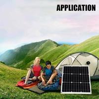 Panneau solaire portable 12W 20W 25W & 35W, étanche, USB 5V DC 12V DC, chargeur pour batterie de voiture, camping, camping-car, maison, mini design mono