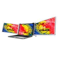 15.6 pouces Portable double moniteur ordinateur portable écran d'extension ordinateur secondaire affichage pour Stock Trading écran tactile moniteur