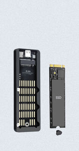 Boîtier portable USB-C NVMe M.2 LCD 10 Gbit/s, compatible USB 3.2 Gen2, UASP et TRIM pour NVMe M/B+M Key et <span class=keywords><strong>SATA</strong></span> de taille 2280 - Product Image 5