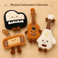 Peluche Instrument Mignonne de Qualité Supérieure pour Enfants, Vente en Gros Professionnelle, Logo Personnalisé, Marque Privée, en Gros