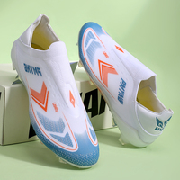 Chaussures de football sans lacets en promotion en Chine, chaussures de sport à col chaussette, crampons antidérapants FG TF pour gazon extérieur, baskets athlétiques