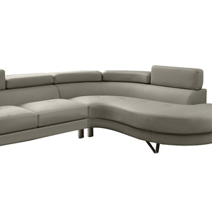 Leathaire-sofá clásico en forma de L para sala de estar, conjunto de sofás de esquina de 4 asientos, Diván, longue - Product Image 1