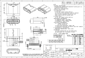 Micro <span class=keywords><strong>Type</strong></span>-C Nữ kết nối 6pin jack sạc cổng ổ cắm dọc SMT thép không gỉ nhà ở đồng liên hệ với cho điện - Product Image 3