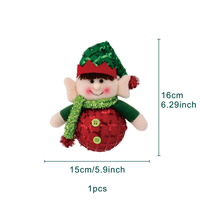 Peluche de lutin de Noël SANWEI, adorable, super douce, jouet en peluche, nouveau design d'anime, cadeau de Noël pour garçons et filles