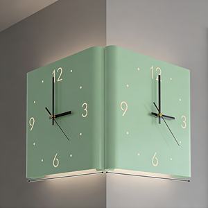 Horloge murale décorative d'art personnalisée, horloge créative en métal LED pour le coin du salon - Product Image 2