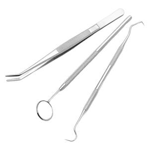 Kit de Examen Dental, Herramientas de Higiene Bucal de Acero Inoxidable, Espejo, Instrumentos de Limpieza Dental, Uso Manual para Adultos - Product Image 3