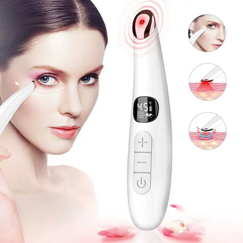 2023 dispositivo di bellezza per uso domestico bacchetta facciale 4 in 1 con bacchetta magica per viso e occhi con terapia della luce rossa per il viso