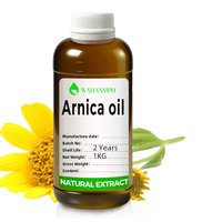 Huile d'Arnica Macérée à partir de Fleurs d'Arnica dans une Base d'Huile Végétale Liquide Légère, Parfum Herbacé, pour Cosmétiques et Mélanges