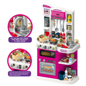 Juguetes <span class=keywords><strong>de</strong></span> Cocina Multifuncionales <span class=keywords><strong>de</strong></span> Plástico con Luz y Sonido, Grifo con Rociador <span class=keywords><strong>de</strong></span> Agua, Juguetes <span class=keywords><strong>de</strong></span> Cocina Económicos para Niños - Product Image 2