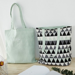 YIMYIK-Bolso de mano de algodón y lino de doble uso para interior y <span class=keywords><strong>exterior</strong></span>, bolsa de mano reutilizable para guardar artículos diversos - Product Image 6