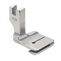 Pied presseur en acier double couche P5W pour plissage, fronçage, couture, fronçage supérieur/inférieur et épissage par pli rétractable
