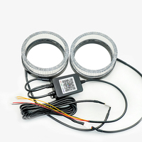 Lumière de décoration LED Angel Eye 5D avec application I8, projecteur Angel Eye Bi-LED, anneaux halo Angel Eye en cristal RGB