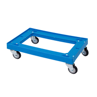 Chariot en gros Chariot à plate-forme d'outils en plastique à chargement élevé Option de conception à quatre roues durable et légère