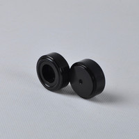 Schwarzes CNC-Aluminium 39x17mm mit Gummiring-Füßen für Audio-Röhrenverstärker-Bausatz