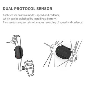 Sensor de Velocidad/Cadencia GEOID CS600 Ant+ BT Inalámbrico para Bicicleta con Resistencia al Agua IP66 y Batería Recargable para Ciclismo de Carretera y Montaña - Product Image 2