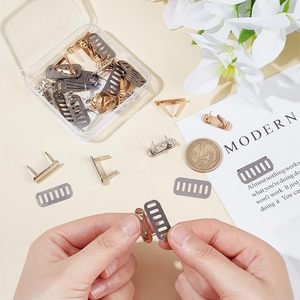 WADORN Sets Metal Blank Stamping Tags Colors Metal Oval Blank <b>Name</b> Labels With Shim Alloy DIY Handmade Logo Labels For Bag Jeans - Product Image 4