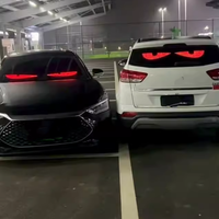 Écran LED pour pare-brise de voiture avec contrôle par application, effet œil de démon animé, œil du diable, avec graphismes dynamiques