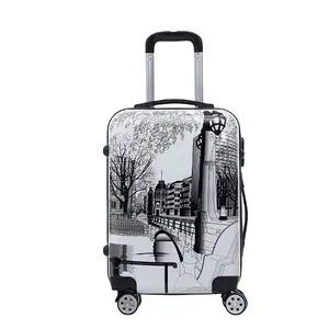 China Fabriek Elegante Vorm 210d Grote Capaciteit Harde Roltas Reizen Plastic Bagage Abs/Andere Koffer Bagage