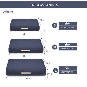 Umwelt freundliche benutzer definierte Großhandel wasch bare Schlafs ofa Memory Foam Ortho pä dische Hunde bett mit abnehmbarer Abdeckung - Product Image 4