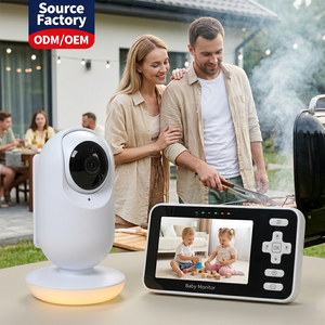 Non <b>WiFi</b> Baby Monitor 4" IPS Screen Pan-Tilt-Zoom <b>Camera</b> 1000ft Range Wireless Video Babyphone 3000mAh Battery VOX Mode - Product Image 1