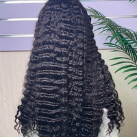 Peluca de Cabello Humano 100% Virgen, Densidad 180%, Encaje Transparente, Rizado Vietnamita Birmano, Súper Doble Trama, Sin Pegamento, Vietnam SDD