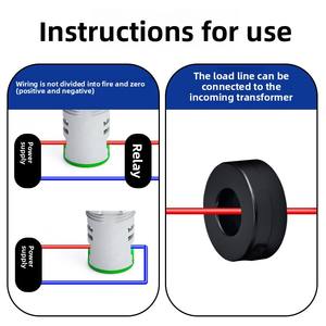 Afficheur numérique de <span class=keywords><strong>tension</strong></span>, courant, fréquence Hertz, compteur carré DC, AD16-22VM, affichage double/triple - Product Image 4