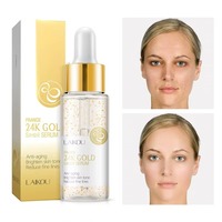 Sérum facial à l'essence d'escargot doré 24 carats OEM/ODM, unifie le teint, lisse les rides, sérum facial à l'escargot doré 24 carats