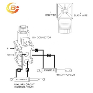 Vanne de dérivation d'électrovanne <span class=keywords><strong>hydraulique</strong></span> 5 pièces 24 GPM <span class=keywords><strong>12v</strong></span> DC - Product Image 6