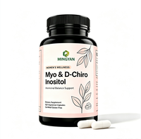 Capsules végétaliennes de Myo-D-Chiro Inositol, complément alimentaire pour la santé des femmes, fabrication GMP, OEM, marque privée, équilibre hormonal.
