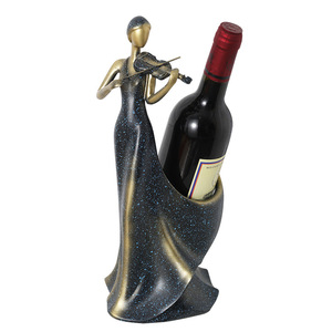Porte-Bouteilles Créatif Haut de Gamme en Résine, Décoration de Meuble TV Style Art Déco Violon pour Hall d'Entrée, <span class=keywords><strong>Table</strong></span> de Salle à Manger et Salon - Product Image 5