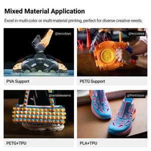 Nueva Impresora 3D Manual Snapmaker U1, Extrusora Doble, Tecnología FDM, USB/WiFi, para Uso Industrial, de Construcción, Laboratorio, Hogar, Tiendas de Impresión, PLA - Product Image 4