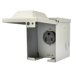 Heavy Duty Industrial NEMA 6-50 Welding Machine Cord power outlet box
