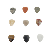 China Made Durable Teardrop Natural Gemstone Thickness Guitar Picks 2mm for Stringed Instrument