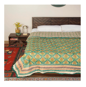 Sang Trọng Cổ Điển Bông Bông Giường Siêu Mềm Pre-Rửa Sạch Sợi Nhỏ Hình Học Kim Cương Khâu Mô Hình Làm Mát Dùng Một Lần 3 Pcs - Product Image 5