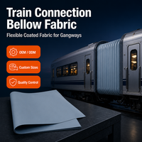 Vente en gros usine Tissu enduit Hypalon de marque, Feuille de caoutchouc, Diaphragme de passerelle de train EMU, Ignifuge, Résistant aux UV, Modèle T5