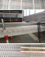 Plancher en plastique à lattes pour poulets, couleur blanche, pour élevage avicole, équipement avicole