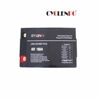 Pabrik CYCLENPO Pasokan Langsung Baterai Lithium Ion Lifepo4 48V 100ah 120ah untuk Kendaraan Listrik