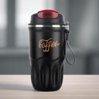 Nouvelle tasse à café portable mignonne pour étudiant, en acier inoxydable 316, avec couvercle, pour les voyages